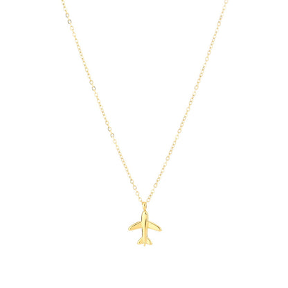 Vliegtuig ketting | Goud