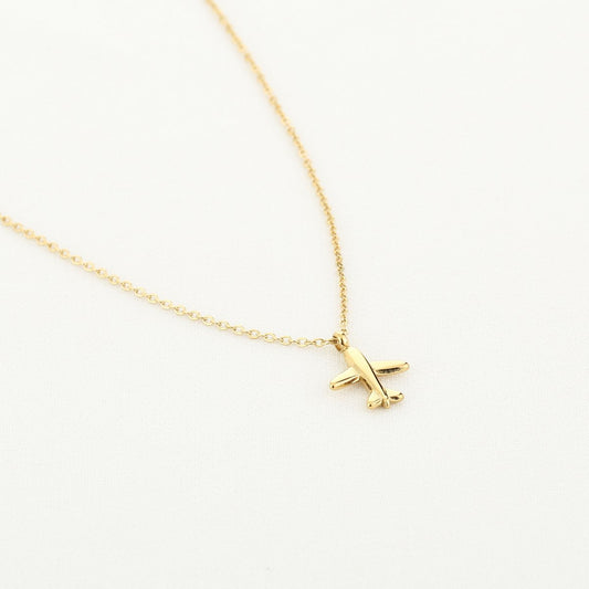 Vliegtuig ketting | Goud